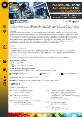 L'IMMUNOMODULAZIONE FARMACOLOGICA E NON FARMACOLOGICA