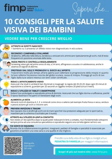 10 CONSIGLI PER LA SALUTE VISIVA DEI BAMBINI